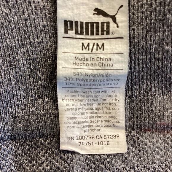 PUMA Women's Charcoal Sports Bra Sz M - Picture 2 of 5